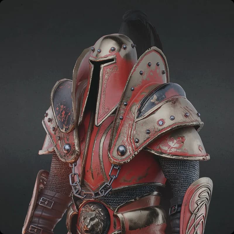 3D character for Skyrim mode: Heroic Footman 6
