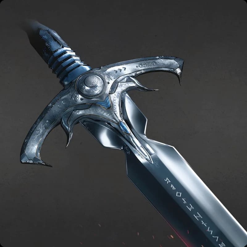 Lordaeron Longsword (Skyrim mod) 3D model 8